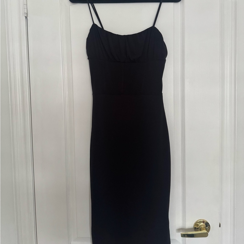 Dynamite Black Spaghetti Strap Dress - Picture 2 of 6